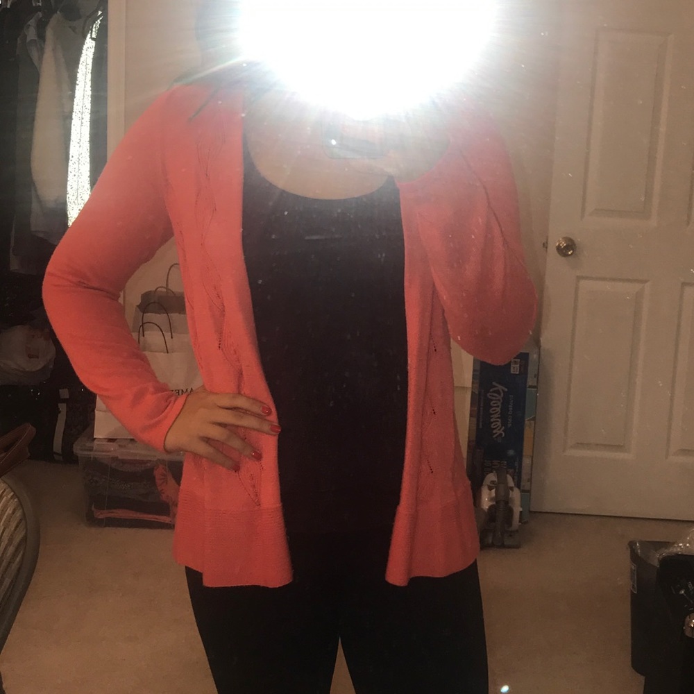 Orange cardigan
